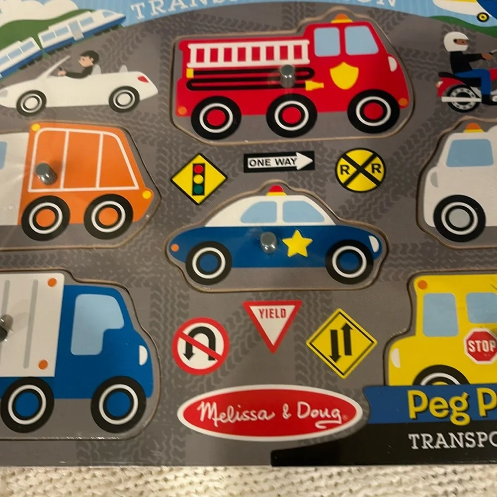 Melissa & Doug Transportation‎ Wooden Peg Puzzle